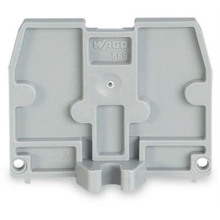 WAGO 869 Series End Plate for Use with Terminal Block