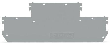 WAGO 870 Series End And Intermediate Plate for Use with Rail Mounted Terminal Blocks With CCC