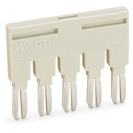 WAGO 870 Series Jumper for Use with Terminal Block, 18A