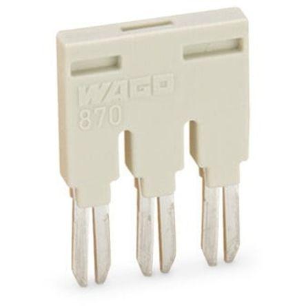 WAGO 870 Series Jumper for Use with Terminal Block, 18A