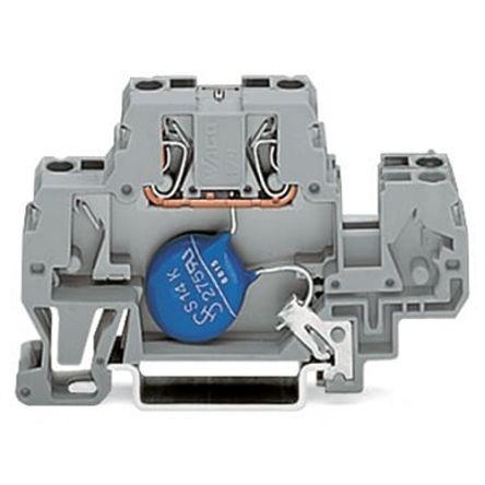 WAGO870-523/281-582 870 Series Terminal Block, 2.5mm², 2-Level, Cage Clamp Termination