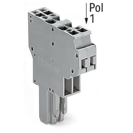 WAGO 769 Series Straight PCB Mount PCB Socket, 2-Contact, 5mm Pitch, Cage Clamp Termination