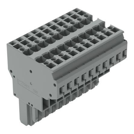 WAGO 769 Series Straight PCB Mount PCB Socket, 1-Contact, 5mm Pitch, Cage Clamp Termination