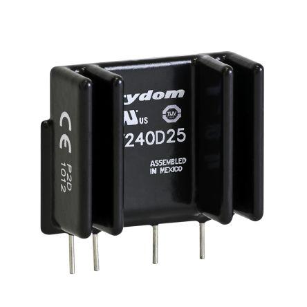 Sensata/Crydom Solid State Relay, 25 A rms Load, PCB Mount, 660 V ac Load, 32 V Control, PFE480D25