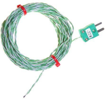 RS PRO Type K Thermocouple 2m Length, → +250°C