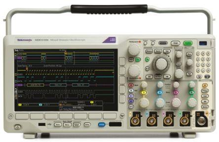 Tektronix MDO3014 Portable Oscilloscope, 100MHz, 4 Analogue Channels With RS Calibration